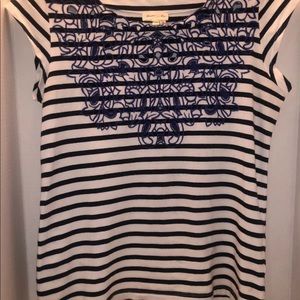 Anthropologie Meadow Rue
Striped Short Sleeve top